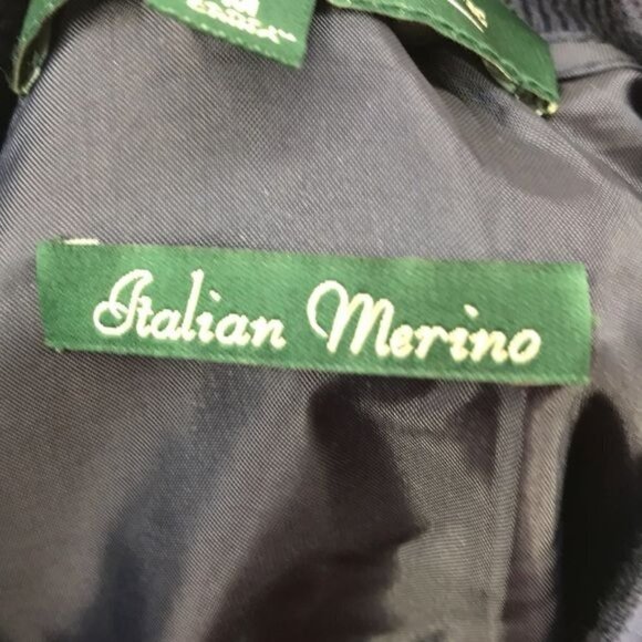 Fairway & Greene Navy Blue Men's 1/2 Zip Merino Wool Pullover size M - Picture 8 of 9